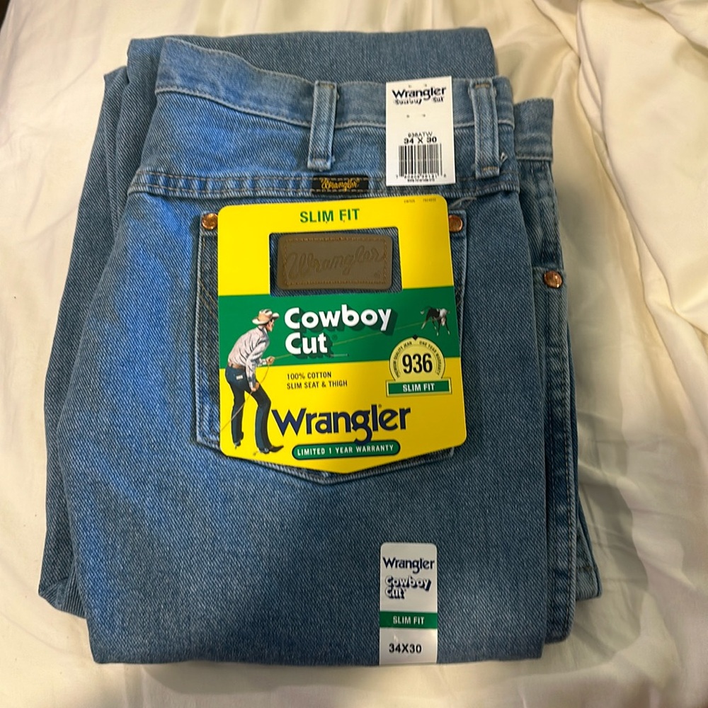 Wrangler cowboy cut slim fit jeans